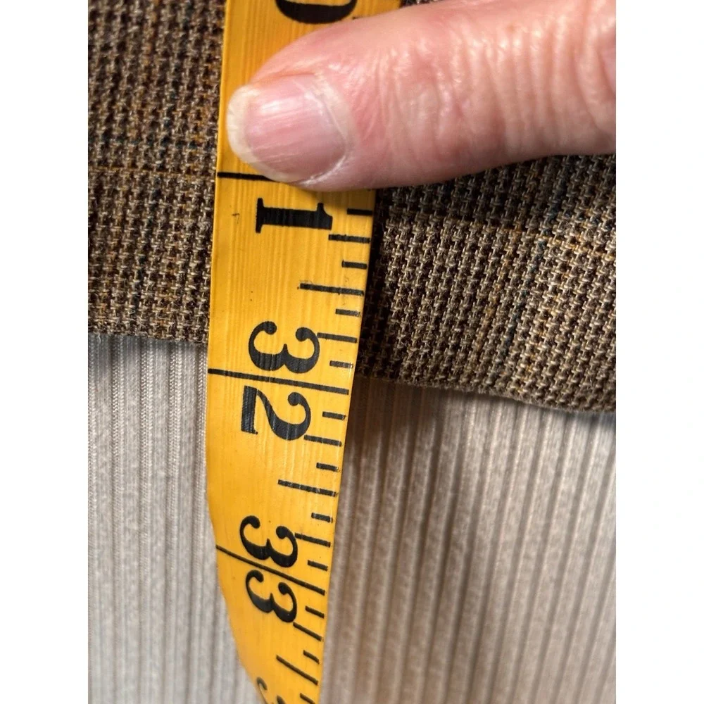 Ralph Lauren Black Label 40R Sport Coat Blazer Silk Wool Brown‎ Micro Plaid